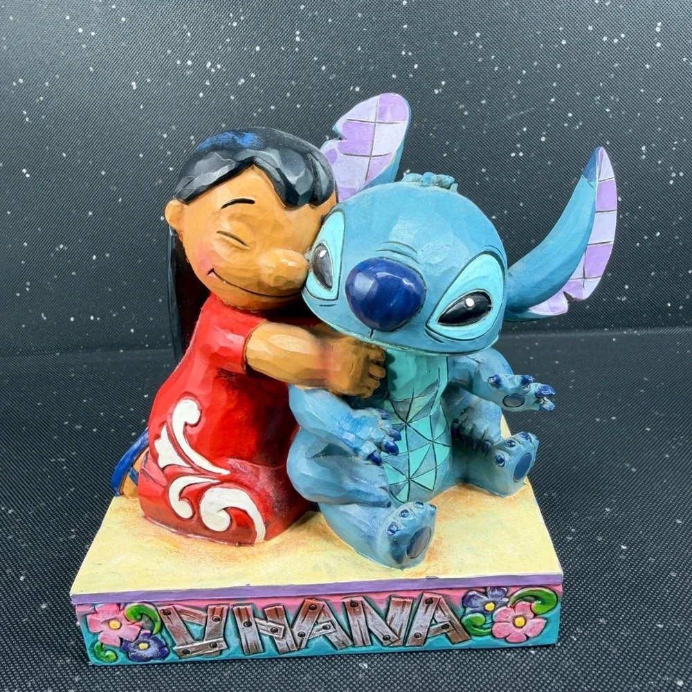 Disney Traditions Jim Shore Lilo and Stitch Ohana Means Family Figurine Resin
